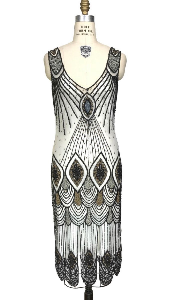 Beaded Flapper Dress - Etsy