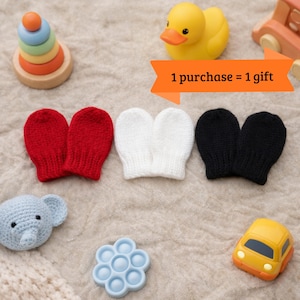 Newborn Baby Mittens Crochet Pattern, No Thumb Design (PDF Download)