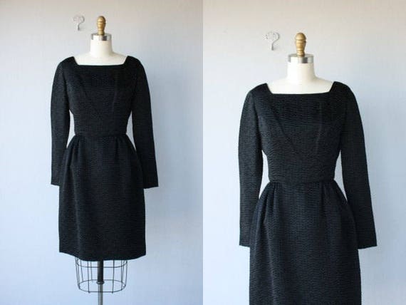 Vintage 60s Dress | Black Cocktail Dress | Vintage