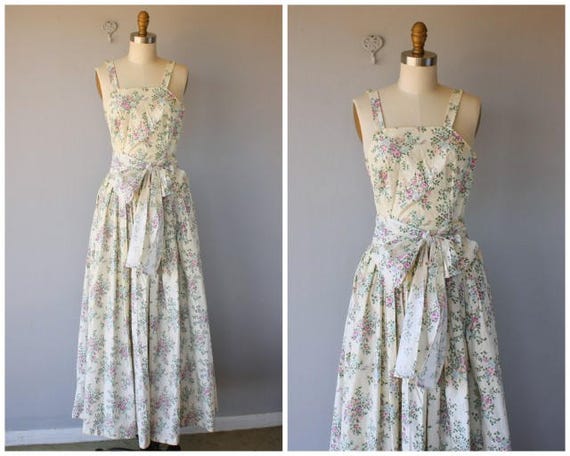 Vintage 1940s Maxi Dress | 40s Dress | 1940s Gown