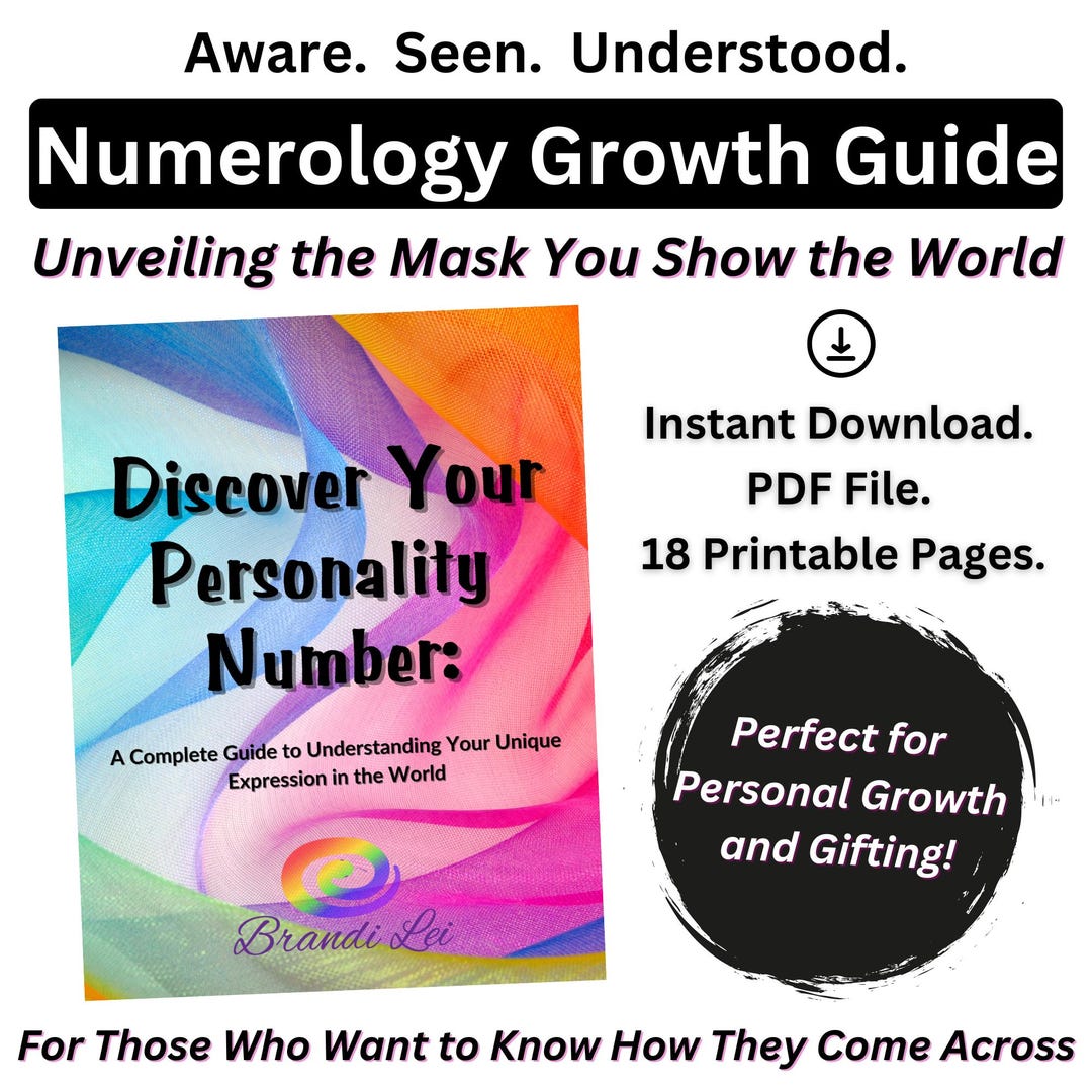 Personality Number Master Packet | Digital PDF Guide | Numerology ...
