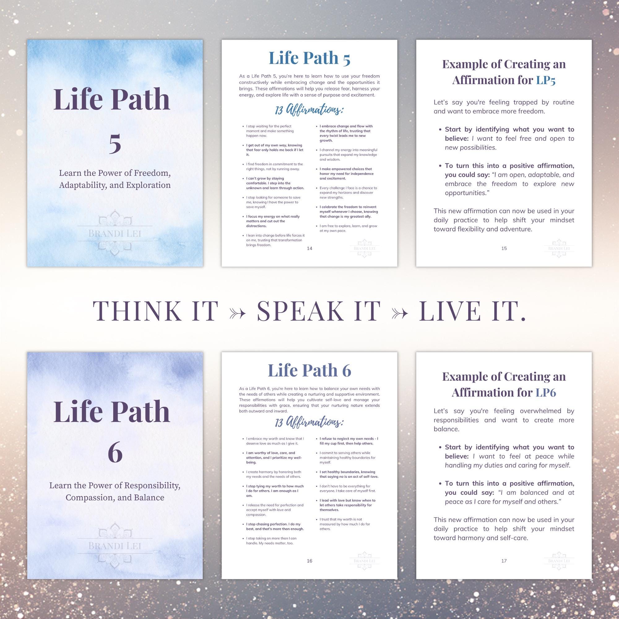 Path Affirmation Numerology Life Path Affirmations Workbook: Spiritual Growth and ...