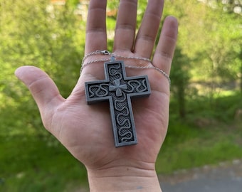 Squid Thanos 230 – Hidden Storage Crucifix Pendant | Unique Edgy Jewelry for Fans & Collectors Game