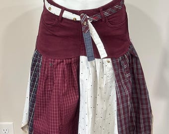 Geüpcycled denim overhemdrok voor heren | Uniek