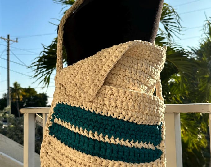 Crochet Messenger Bag
