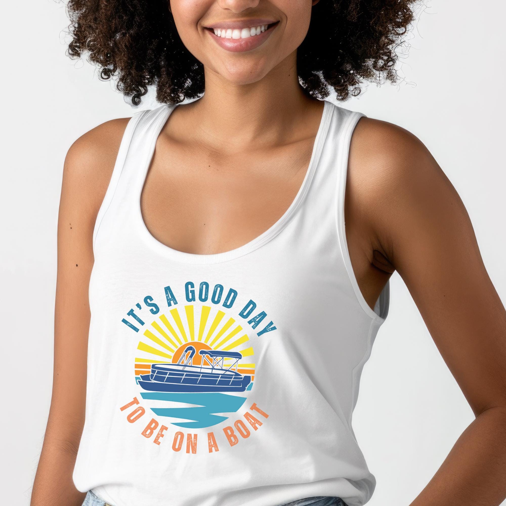 Good Day to Be on a Boat Tank Top Unisex Bella Canvas Vacation Shirt Women's Tank Top Summer Vibes Sun Boat Cute Tank Cruise Boating