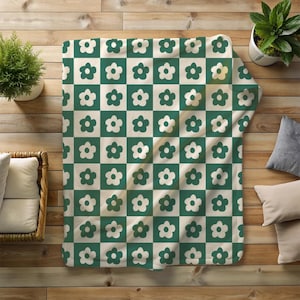 Decke im skandinavischen Stil - Gemütliches nordisches Design, minimalistische Wohnkultur, weiche und warme Decke