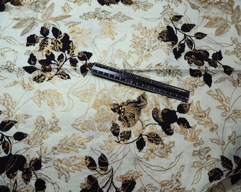 Vintage Floral Cotton Fabric