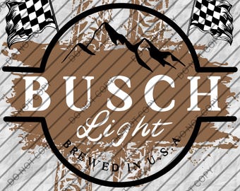 Busch Light Racing SVG | Dirt Track Racing & Beer SVG for Cricut | Race Day PNG Designs