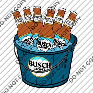 Busch Light svg, Balde de Cerveja svg, Busch Light Bucket svg, Logotipo Busch Light, Busch Latte svg, Arquivo de Design para Circuito, Arquivo de Corte para Download