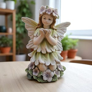 Fairy Garden Statue Praying Angel Figurine  Outdoor Decor Resin Fairy Figurine Garden Ornament  Fantasy Decor Spiritual Gift