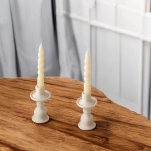 Minimalist Concrete Taper Candle Holder: Modern Home Decor