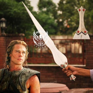 The Achilles Sword of Achilles from Troy, Greek Era Medieval Legend Warrior Sword, Handmade Sword, Full Metal Sword, Best gifts for him.