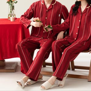 Couple Pajamas Sets, Gifts for the Couple, Cotton Couple Matching Pajamas,Gift for Family/Women/Men