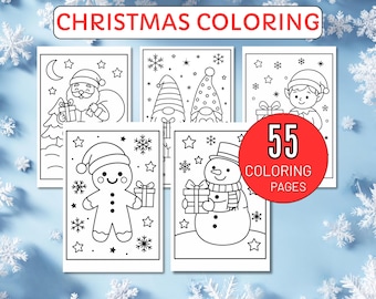 Christmas Coloring Pages, Christmas Coloring Book, Christmas Coloring Sheets, Winter Coloring Pages, Kids Christmas Coloring Pages