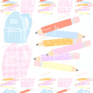 Watercolor Pencils and Backpacks