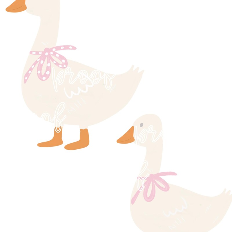 Goose With Blue Bow - Etsy