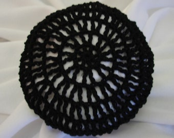 Hair Net / Bun Cover Small Crocheted Traditional Net Amish Mennonite Black & other colors