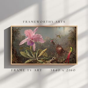 Art vintage pour téléviseur avec cadre, Samsung Frame TV Art, oeuvre d'art florale pour cadre TV, téléchargement numérique, oeuvre d'art pour cadre Samsumg