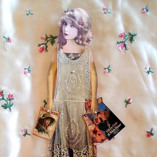 LILLIAN GISH Silent Film Star Digital Paper Doll Collage Sheet digital download FIRST Lady of American Cinema