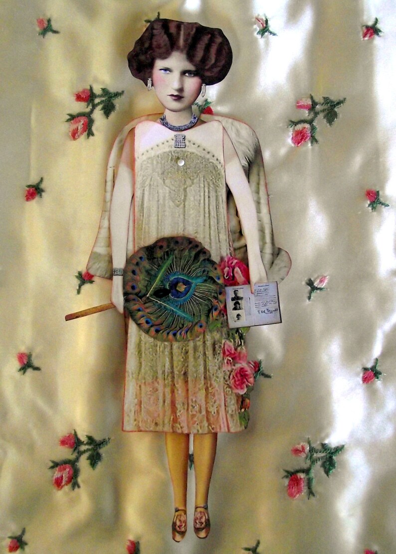 ZELDA Sayre FITZGERALD Digital Paper Doll Collage Sheet Etsy