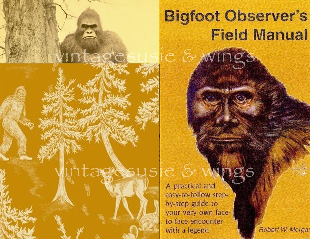 Bigfoot Junk Journal Kit, Collage Images, Backgrounds (digital Download