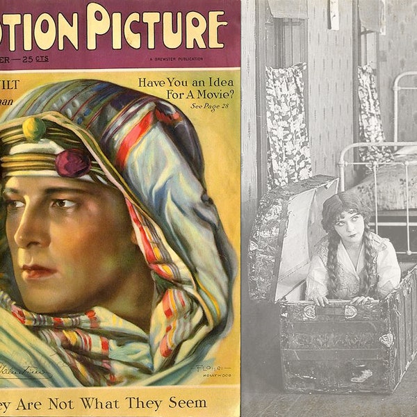 Vintage SILENT FILM STARS Junk Journal Kit#2, Printable Digital Download, Collage, 5 Pages of Images & Backgrounds