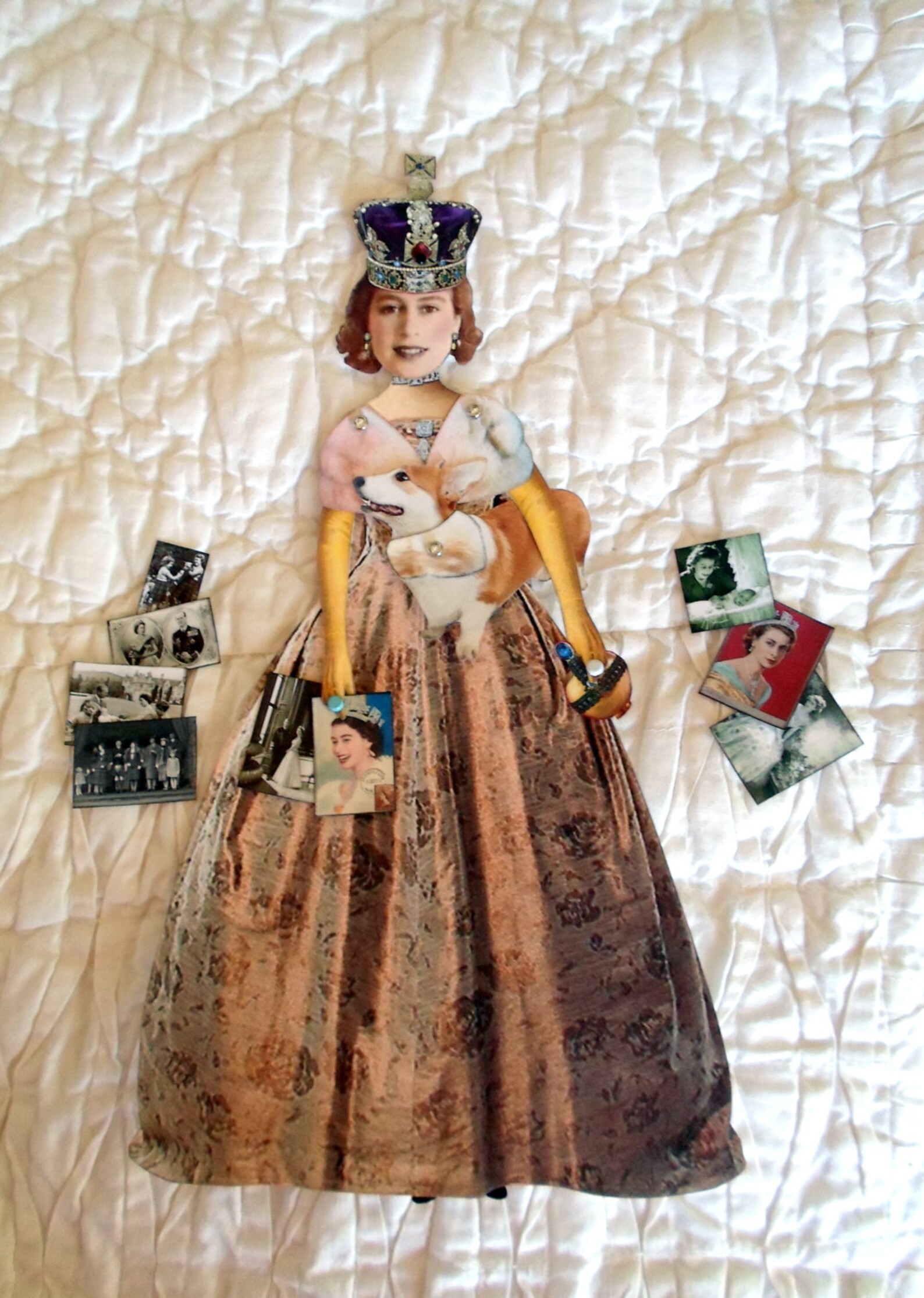 QUEEN ELIZABETH II Digital Paper Doll Vintage Collage Sheet & Etsy