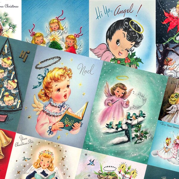 Vintage Angel Card - Etsy