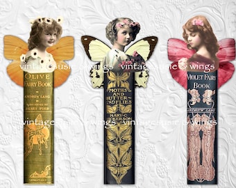 Vintage FAIRY BOOKMARKS #3