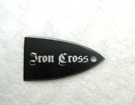 Iron Cross Trussrodcover for Ltd/esp Guitar Made of Aluminum Laser