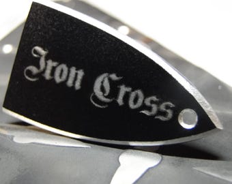 小物 engrave the cross arm cover Iron Cross Trussrodcover for Ltd/esp Guitar Made of Aluminum Laser