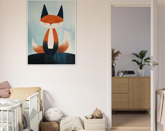 Kitsune Fox Spirit Art Print: Japanese Folklore Illustration