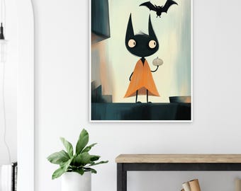Vampire Poster – Legendary Creatures, Magical Creatures, Wall Art, Bedroom, Bathroom, Halloween, Spooky, Gothic