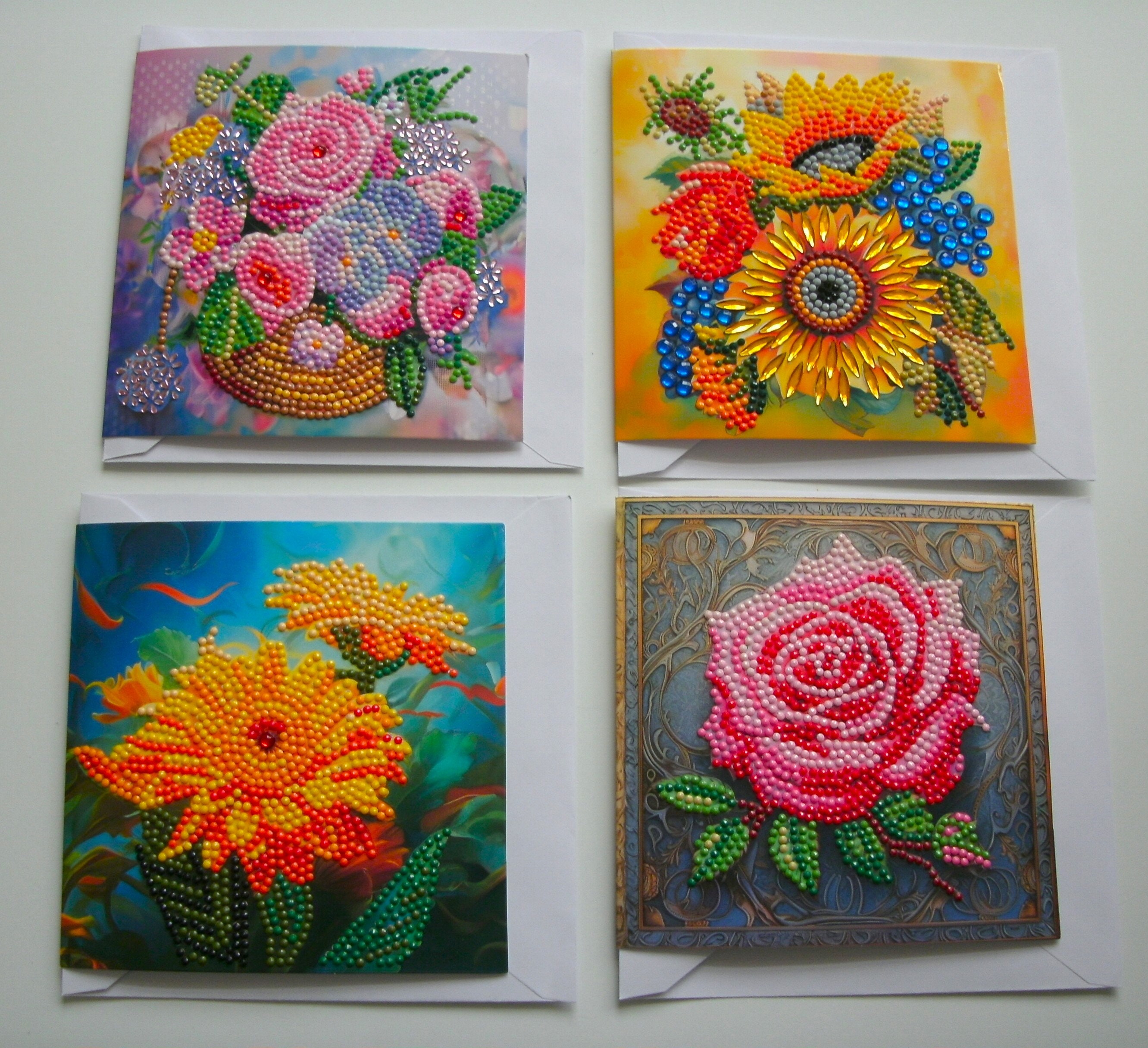 8/4/1pcs DIY Special Shaped Diamond Painting Embroidery Christmas Card Gift  Greeting Card Embroidery Postcards Xmas Card