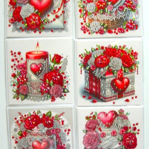 Nouvelle peinture d'art diamant Dotz terminée, toutes les occasions, cartes avec enveloppes