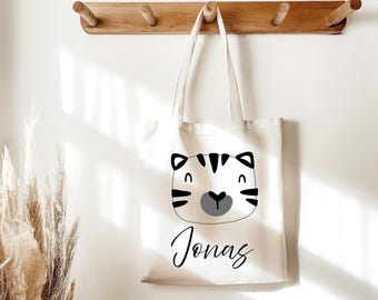 Children's fabric bag, cotton bag, personalized fabric bag, children's gift, kindergarten bag, gym bag, change of clothes for daycare