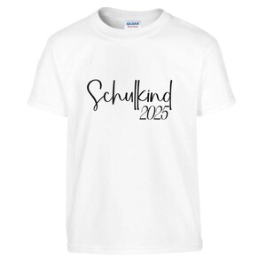 T-shirt col rond classique pour enfants, t-shirt tenue d'écolier inscription à l'école, cadeau de rentrée scolaire, t-shirt garçons filles,