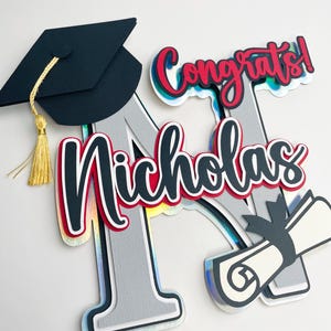 Graduation Cake Topper Congrats graduate Custom grad Cake Decoration Personalized Graduation Cake Topper graduation keepsake graduation gift