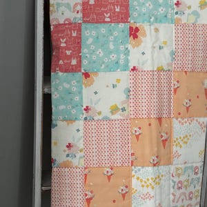 Handmade Patchwork quilt.                        Size: 40” x 40”.