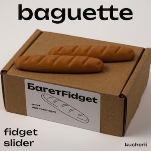 Baguette Magnetischer Fidget Slider – Lineares Magnetspielzeug für Erwachsene – Handgefertigtes EDC-Stressabbauprodukt von Kucherii