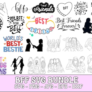 Best Friends Bundle Svg, Best Friends Svg, Bff Svg, Besties Svg, Friends Svg, Friendship Svg, Funny Best Friends Svg, Best Friend Png