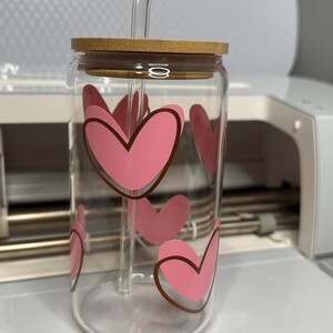 Hearts Glass Cup
