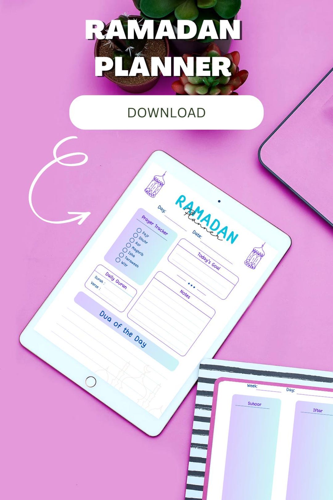Ramadan Planner Printable | Daily Prayer & Quran Tracker | Islamic ...