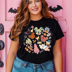 Retro Mickey Minnie Halloween Shirts, Vintage Disney Halloween T-shirt, Spooky Shirt, Halloween Pumpkin, Disney Fall Shirts, Halloween Gifts