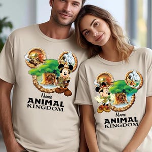 Animal Kingdom Custom Shirts, Disney Animal Kingdom Shirts, Disney Shirts With Custom Name, Animal Kingdom Matching Shirts, Safari Shirt