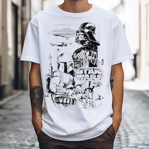 Disney Star Wars T-Shirt, Darth Vader T-Shirt, Galaxy&#39;s Edge Shirt, Disneyland Familienurlaub T-Shirt, Death Star T-Shirt, Star Wars Stormtrooper Shirt