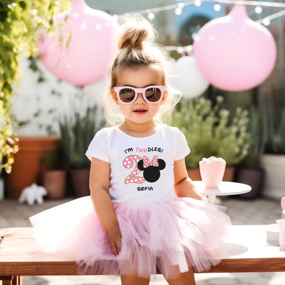 I'm Twodle's Shirt, Minnie Mouse 2'nd Birthday Shirt, Disney Birthday Girl Shirt, Disney Birthday Party, Disneyland Birthday Trip Shirt