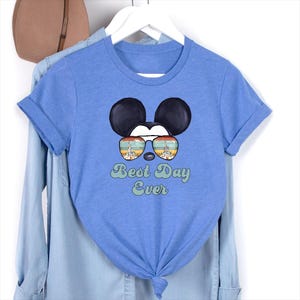 Mickey Mouse Sunglasses Disney Park Best Day Ever Tshirt, Parks Day Shirt, Family Trip Vacation Shirts