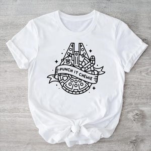Millennium Falcon Shirt, Star Wars Millennium Falcon Shirt, Star Wars Shirt, Star Wars Disney Shirt, Punch It Chewie Disney Star Wars Shirt.